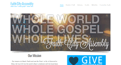 Desktop Screenshot of faithcitymc.com
