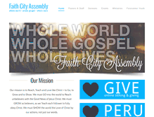 Tablet Screenshot of faithcitymc.com